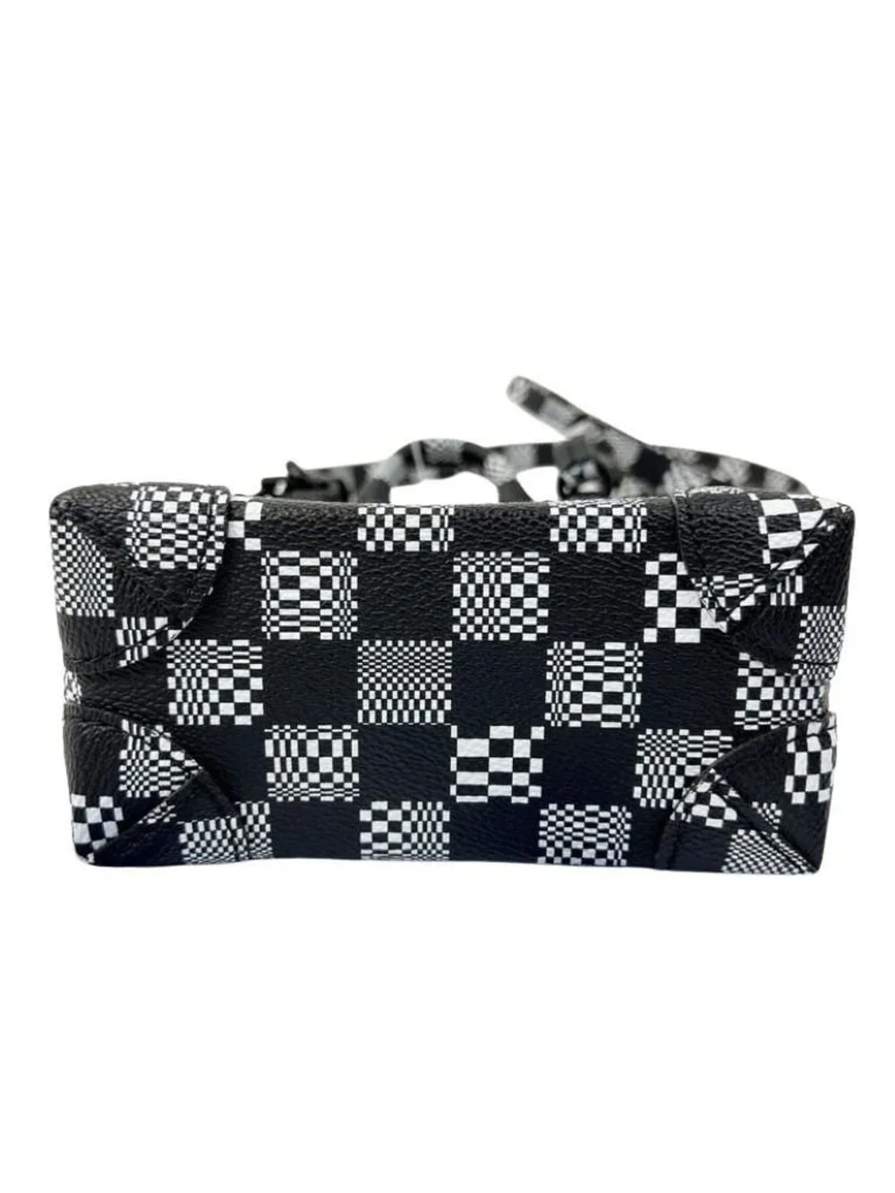 Louis Vuitton Shoulder Bag Steamer XS Black White Damier Distorted 2-Way